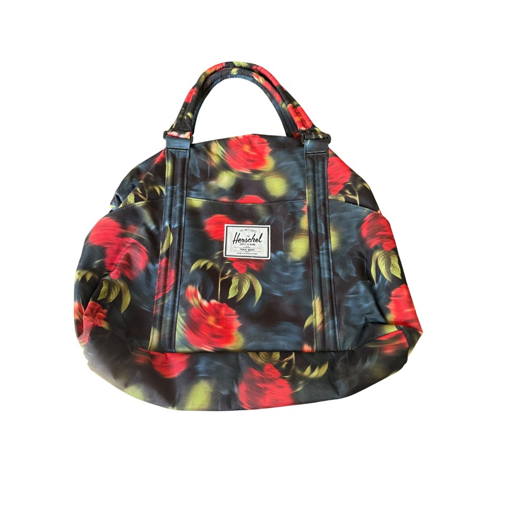 Herschel Supply Co. Floral Print Tote Bag Purse Travel Carry-On‎